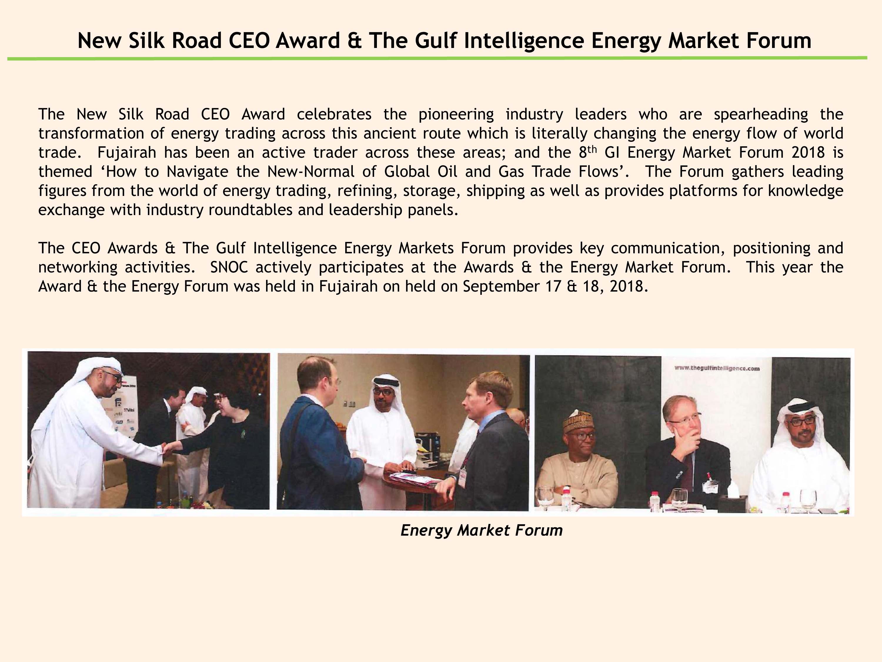 New Silk Road CEO Award